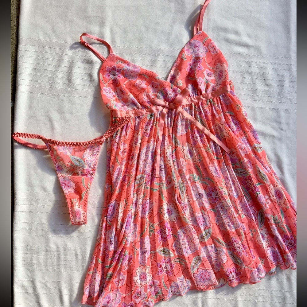 Cabernet Babydoll with matching Thong Panty